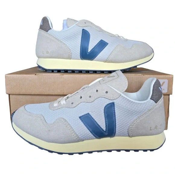 Veja L.R.O. Sneakers Women's US 5 Beige Blue Casual Shoes LOOK AT All PHOTOS‎ - Picture 2 of 12